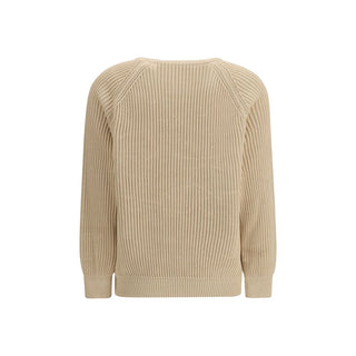Beige Cotton Sweatshirt