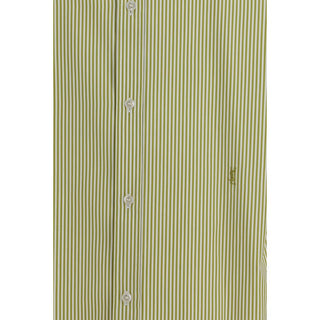 Camisa bicolor de algodón con estampado