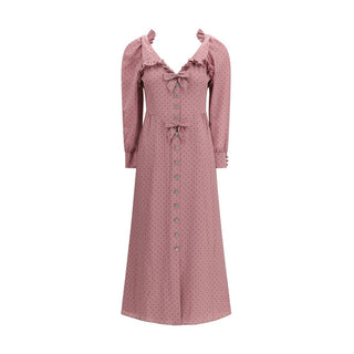 Multicolor Silk Casual Dress