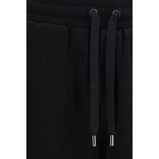 Schwarze lässige Baumwollhose