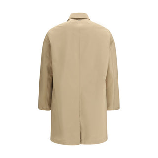 Beiger Polyester-Trenchcoat