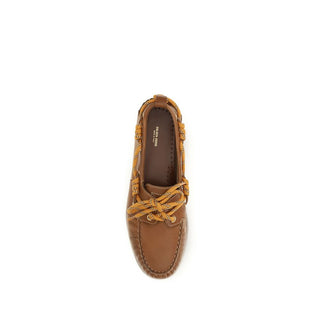 Mocasines slip-on de cuero de becerro marrón Bos Taurus