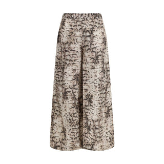 Multicolor Cotton Casual Pants