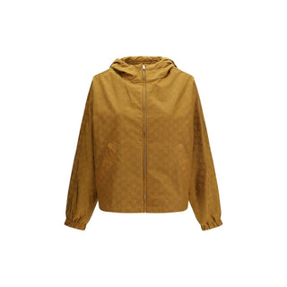 Chaqueta shell de nailon beige