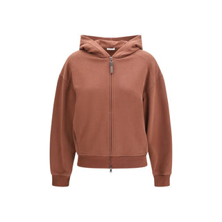 Braunes Baumwoll-Sweatshirt