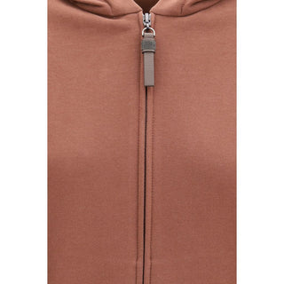 Braunes Baumwoll-Sweatshirt