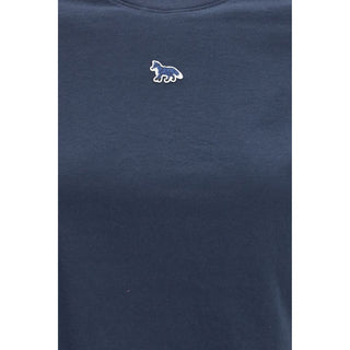 Blaues Baumwoll-T-Shirt