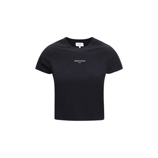 Camiseta de algodón negro
