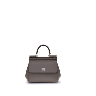 Gray Calf Leather Bos Taurus Handbag