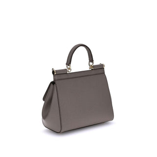 Gray Calf Leather Bos Taurus Handbag