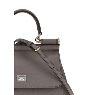 Gray Calf Leather Bos Taurus Handbag