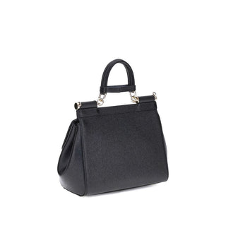 Black Calf Leather Bos Taurus Handbag