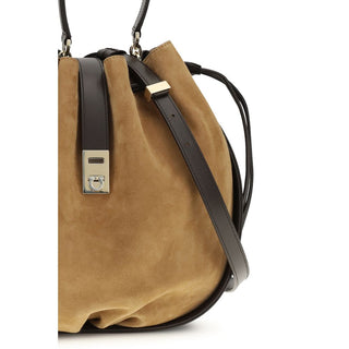 Braune Kalbsleder Bos Taurus Henkeltasche