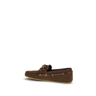 Brown Calf Leather Bos Taurus Slip-On Loafers