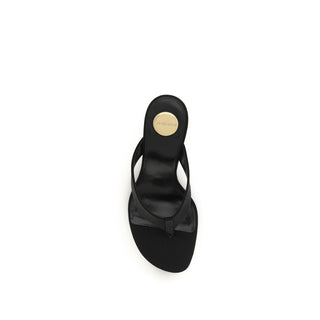 Sandalias de seda negras