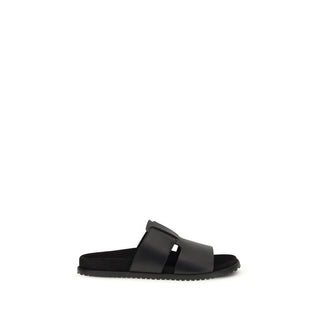 Sandalias de piel de becerro Bos Taurus negras