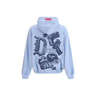 Blaues Baumwoll-Sweatshirt
