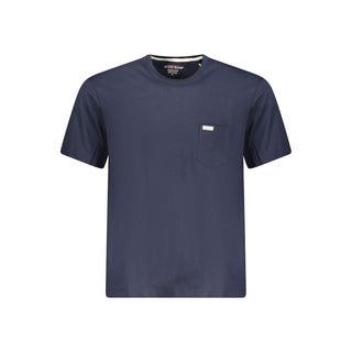 Blaues Bio-Baumwoll-T-Shirt für Herren