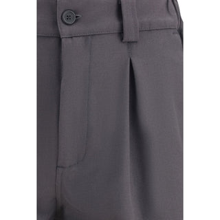 Graue Bermuda-Shorts aus Baumwolle