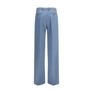 Blaue Baumwoll-Chino-Hose
