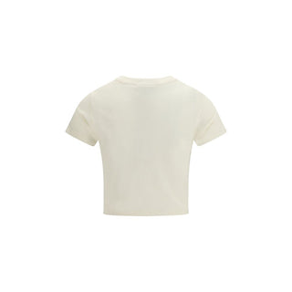 Beiges Baumwoll-T-Shirt