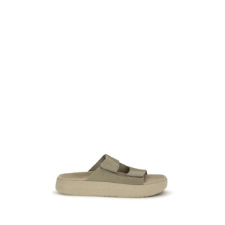Sandalias planas Bos Taurus de piel de becerro beige