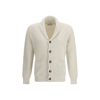 Beiger Baumwollcardigan