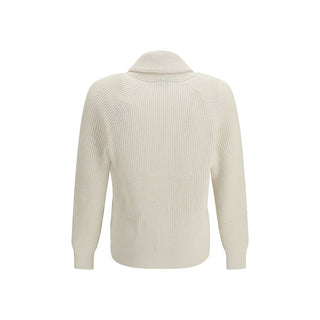Beiger Baumwollcardigan