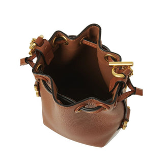 Braune Kalbsleder-Beuteltasche