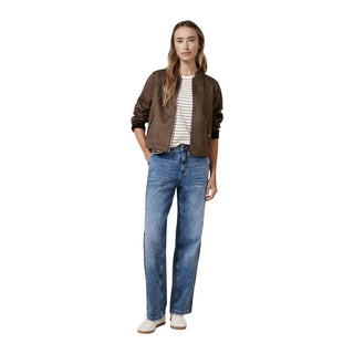 Brown Polyester Bomber