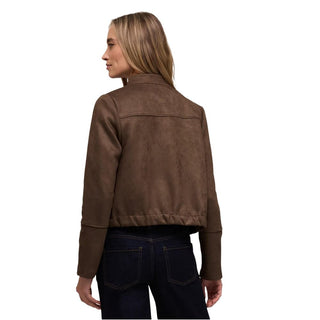 Brown Polyester Bomber