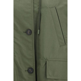 Bicolor Cotton Trench Coat
