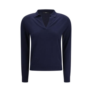 Blaues Viskose-Sweatshirt