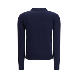 Blaues Viskose-Sweatshirt