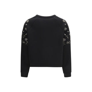 Black Polyester Sweatshirt