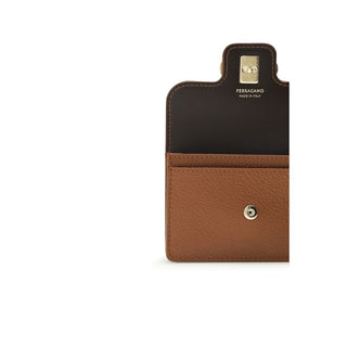 Cartera Bos Taurus de piel de becerro marrón