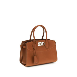 Braune Kalbslederhandtasche (Bos Taurus)