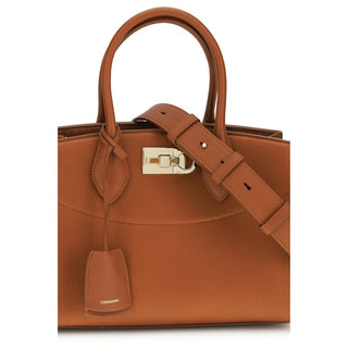 Braune Kalbslederhandtasche (Bos Taurus)