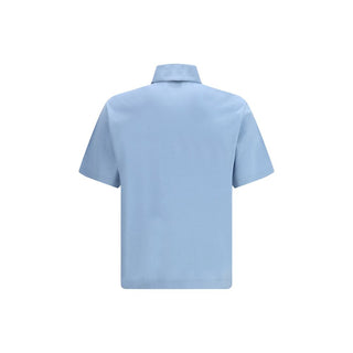 Blaues Polohemd aus Baumwolle