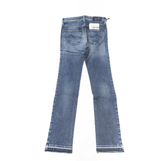 Blaue Baumwoll-Damenjeans