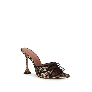 Multicolor Silk Platform Sandals