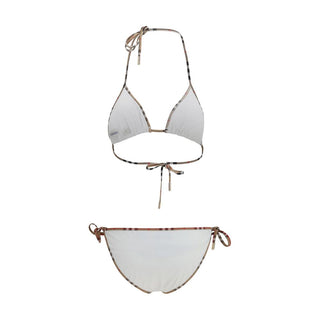 Weißer Polyamid-Bikini