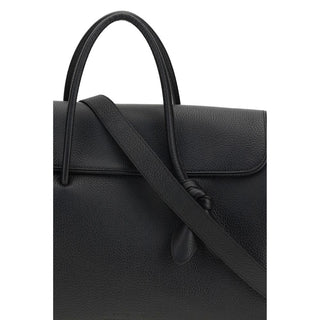 Bolso de mano de cuero de becerro negro Bos Taurus
