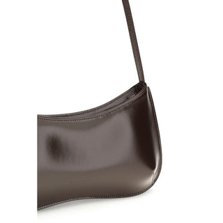 Schultertasche aus braunem Kalbsleder vom Bos Taurus