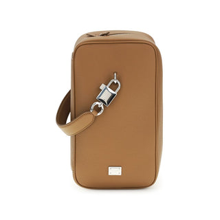 Bolso de mano Bos Taurus de cuero de becerro marrón