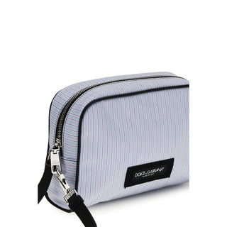 Blaue Baumwollhandtasche