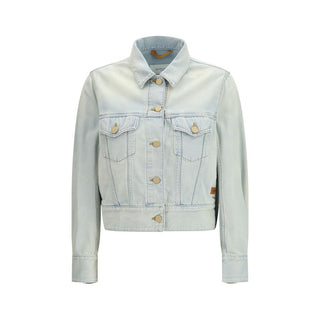 Gray Cotton Denim Jacket