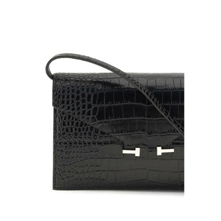 Black Calf Leather Bos Taurus Shoulder Bag