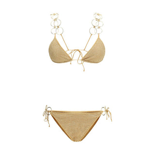 Bikini dorado de poliamida
