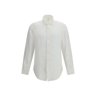 Camisa de vestir blanca de lino